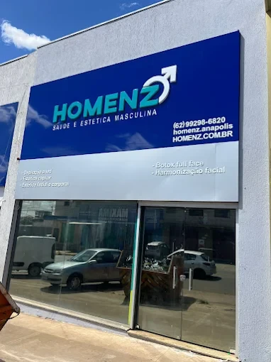 Fachada da Homenz Anápolis, saúde e estética masculina, no JK Nova Capital
